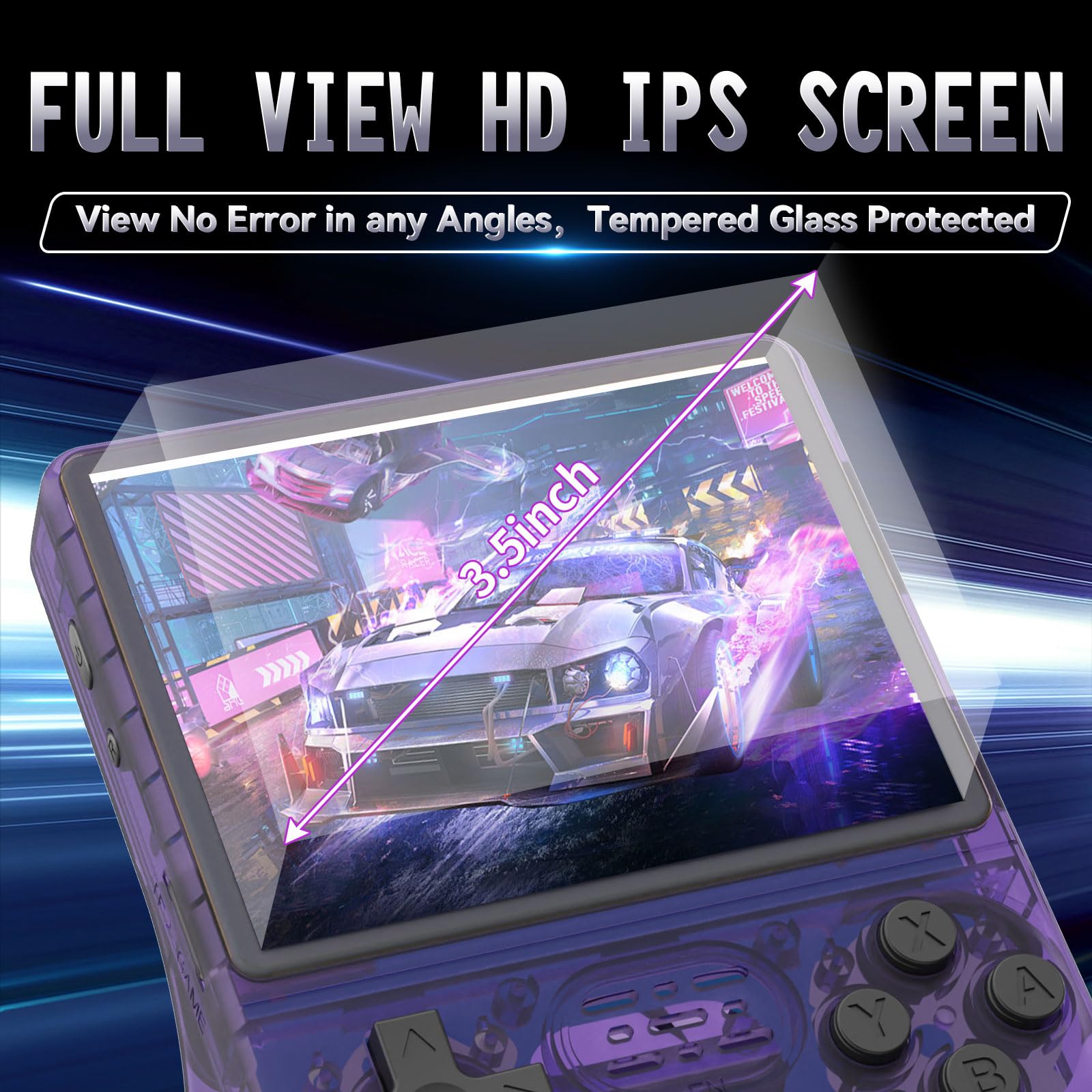 Amazon | Hedlaoy R40S Pro ハンドヘルドゲームコンソール 30000 HD